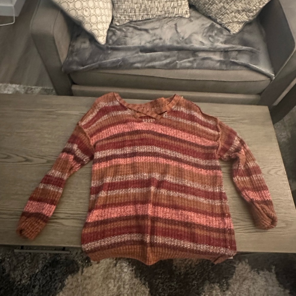 Maurices Multicolor V-Neck Sweater